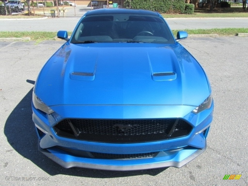 2019 Mustang GT Premium Fastback - Velocity Blue / Ebony photo #5
