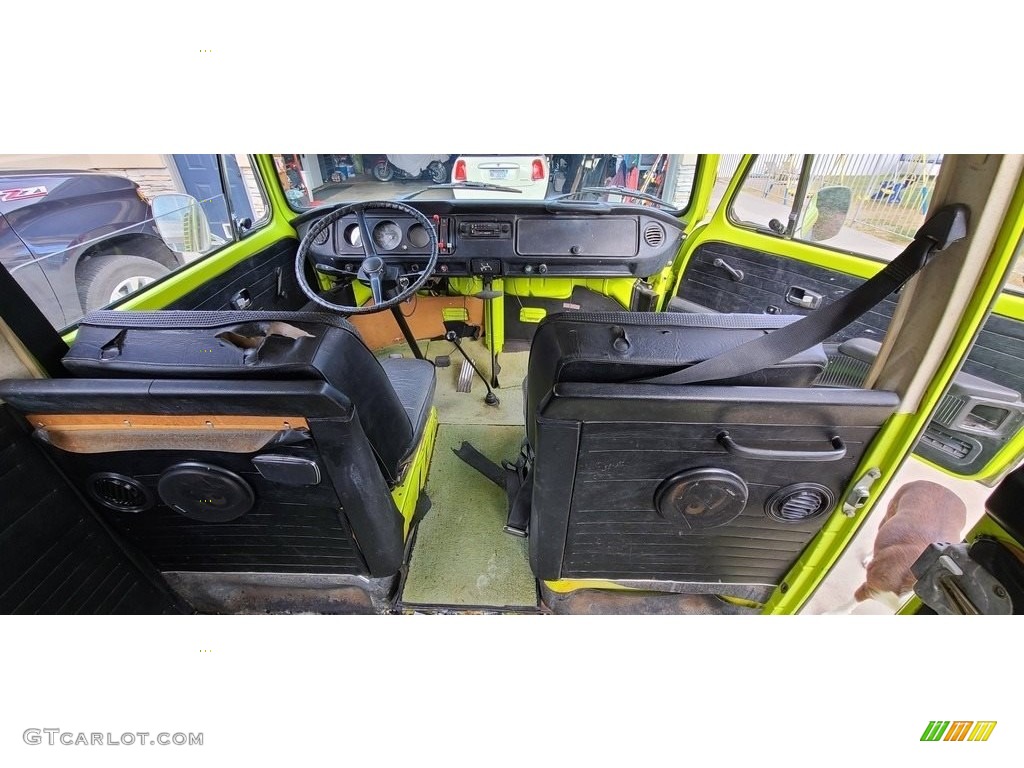 Black Interior 1973 Volkswagen Bus T2 Station Wagon Photo #143108785