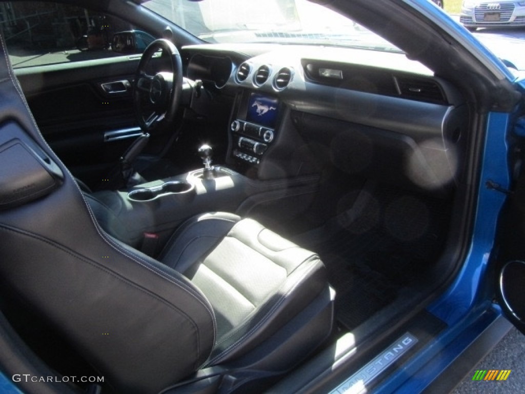 2019 Mustang GT Premium Fastback - Velocity Blue / Ebony photo #22
