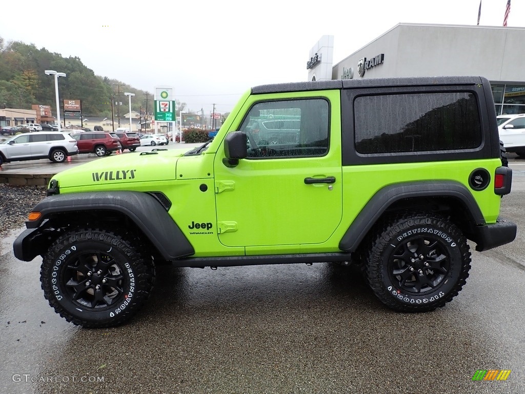 Limited Edition Gecko 2021 Jeep Wrangler Willys 4x4 Exterior Photo #143109106