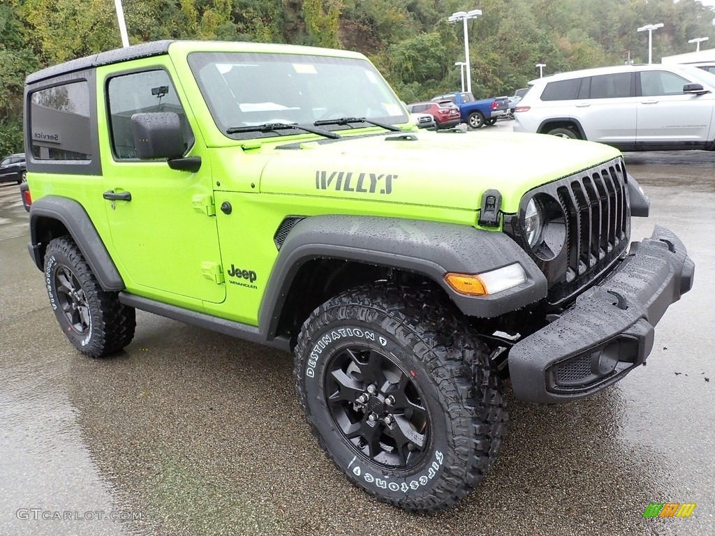 2021 Wrangler Willys 4x4 - Limited Edition Gecko / Black photo #8