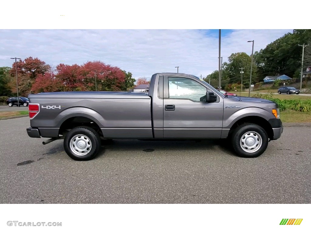 2013 F150 XL Regular Cab 4x4 - Sterling Gray Metallic / Steel Gray photo #8