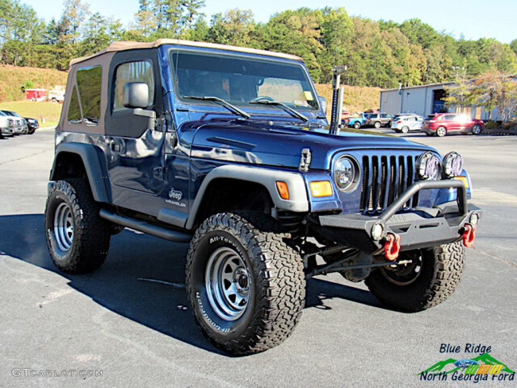 2004 Wrangler SE 4x4 - Patriot Blue Pearl / Dark Slate Gray photo #7