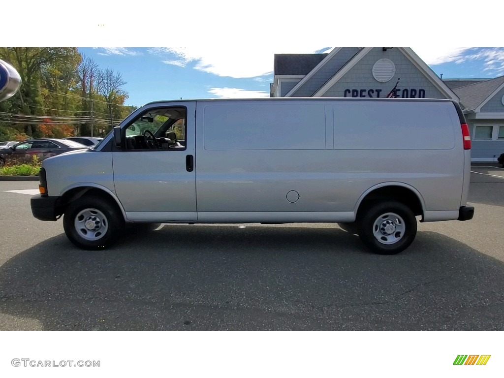 Silver Ice Metallic 2014 Chevrolet Express 3500 Cargo WT Exterior Photo #143110487
