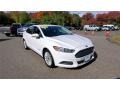 Oxford White 2015 Ford Fusion Hybrid S Exterior