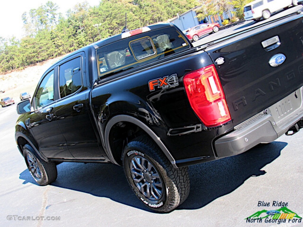 2021 Ranger Lariat SuperCrew 4x4 - Shadow Black Metallic / Medium Stone photo #28