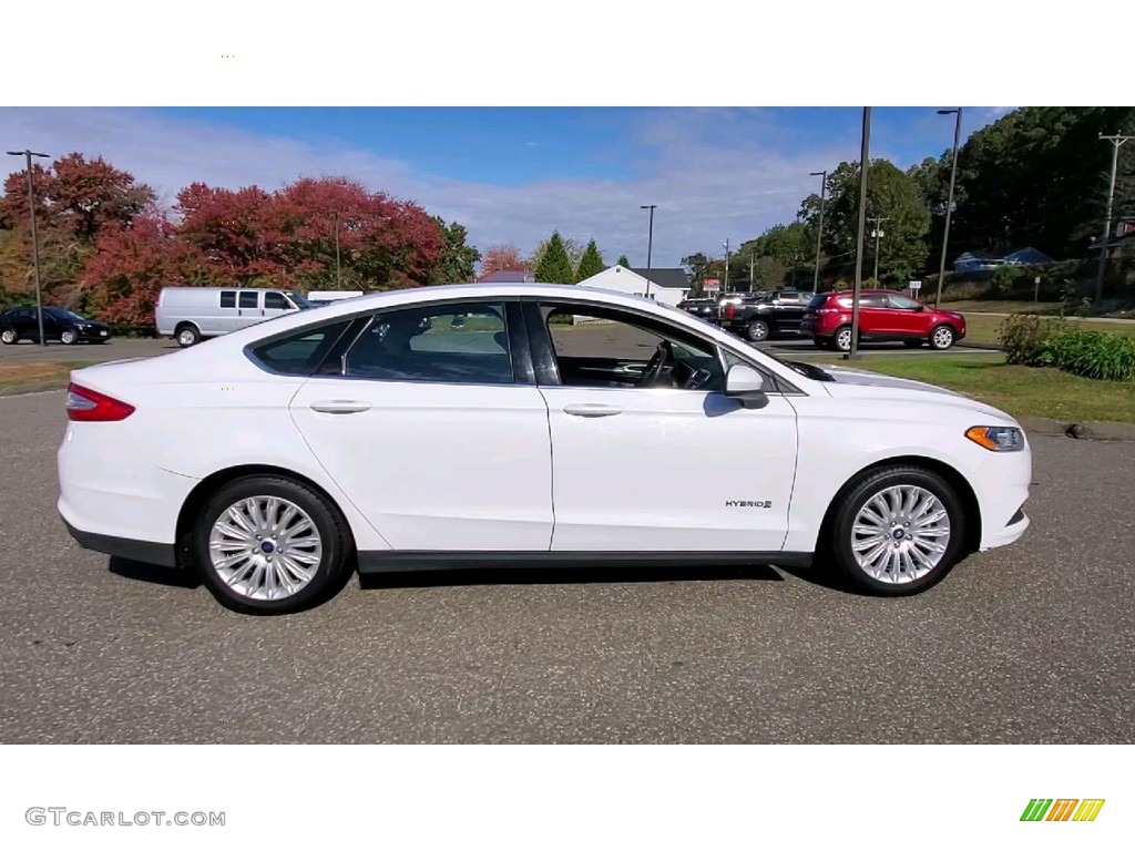 Oxford White 2015 Ford Fusion Hybrid S Exterior Photo #143110769