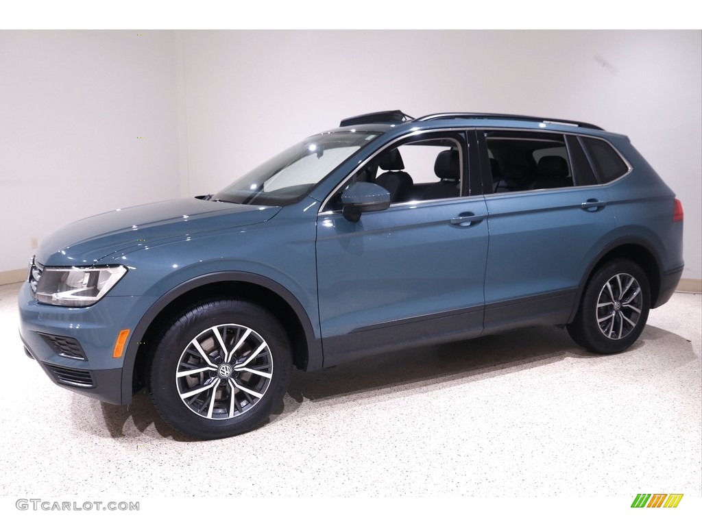 Stone Blue Metallic 2019 Volkswagen Tiguan SE 4MOTION Exterior Photo #143112286