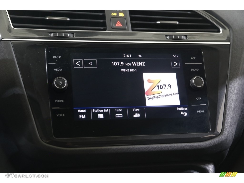 2019 Tiguan SE 4MOTION - Stone Blue Metallic / Titan Black photo #10