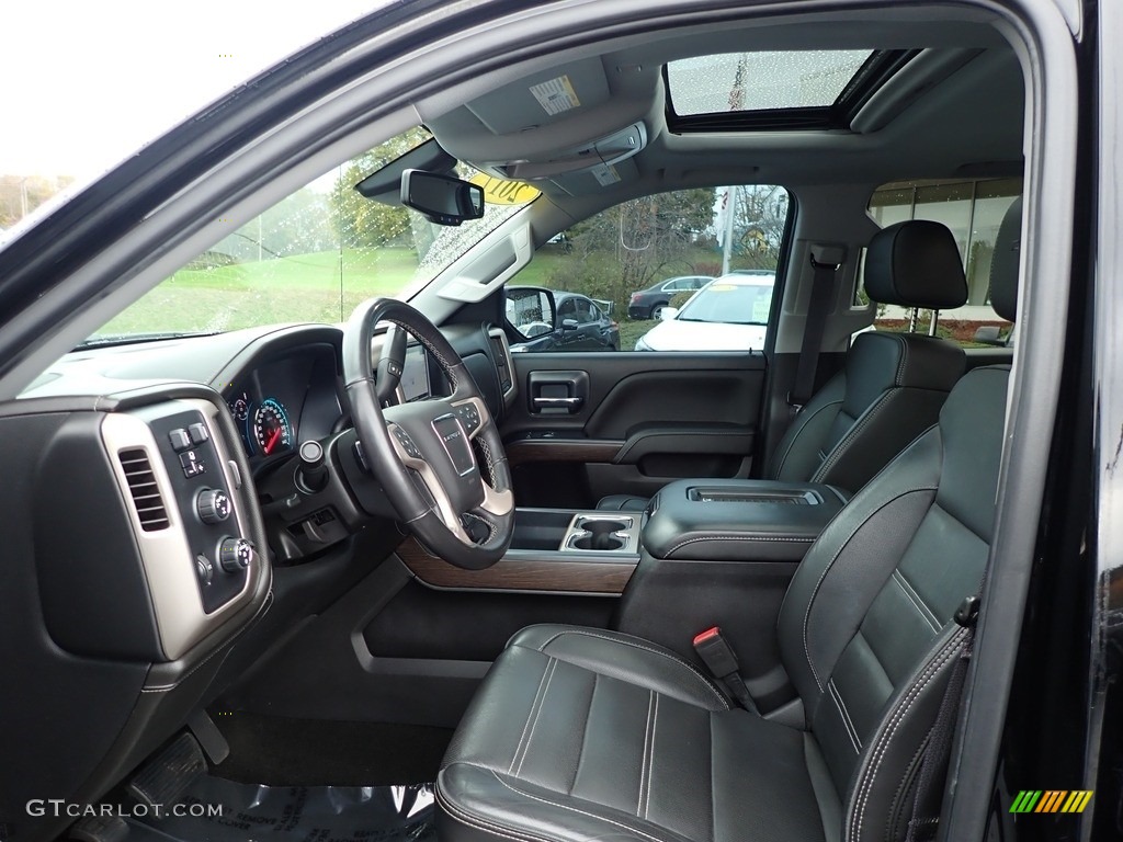Jet Black Interior 2017 GMC Sierra 1500 Denali Crew Cab 4WD Photo #143113387