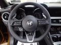 Black 2022 Alfa Romeo Stelvio Ti AWD Steering Wheel