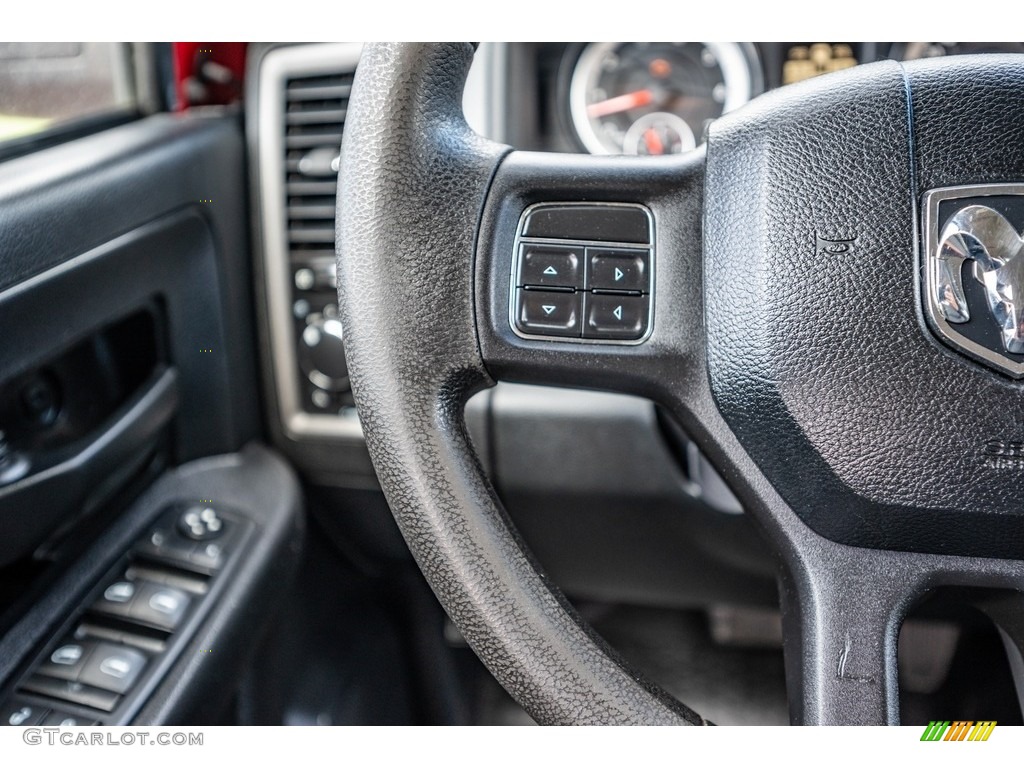 2015 Ram 2500 Tradesman Crew Cab 4x4 Black/Diesel Gray Steering Wheel Photo #143113678