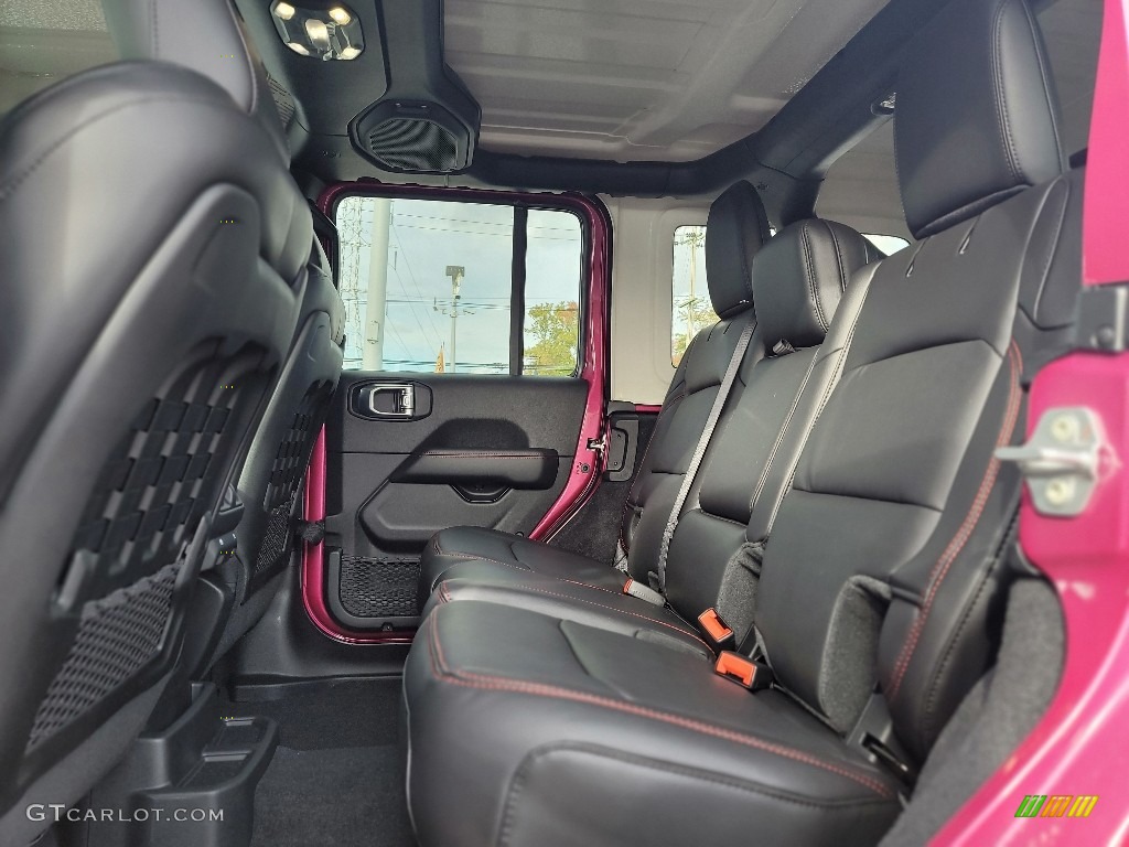 Black Interior 2021 Jeep Wrangler Unlimited Rubicon 4x4 Photo #143114641