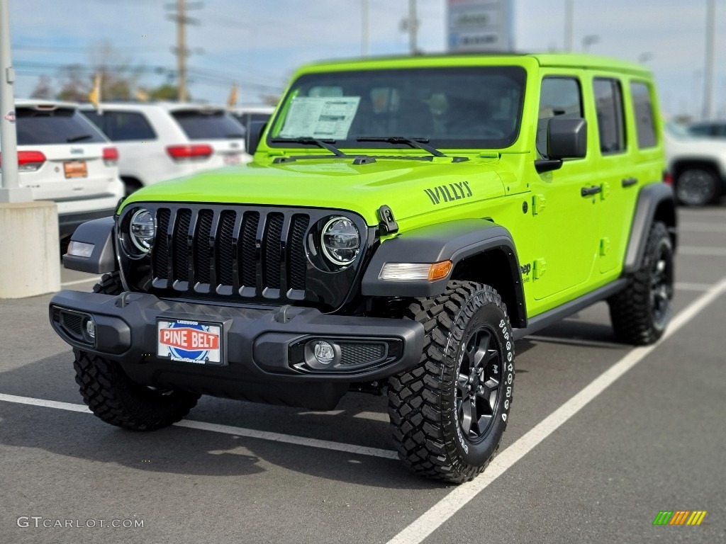2021 Wrangler Unlimited Willys 4x4 - Limited Edition Gecko / Black photo #1