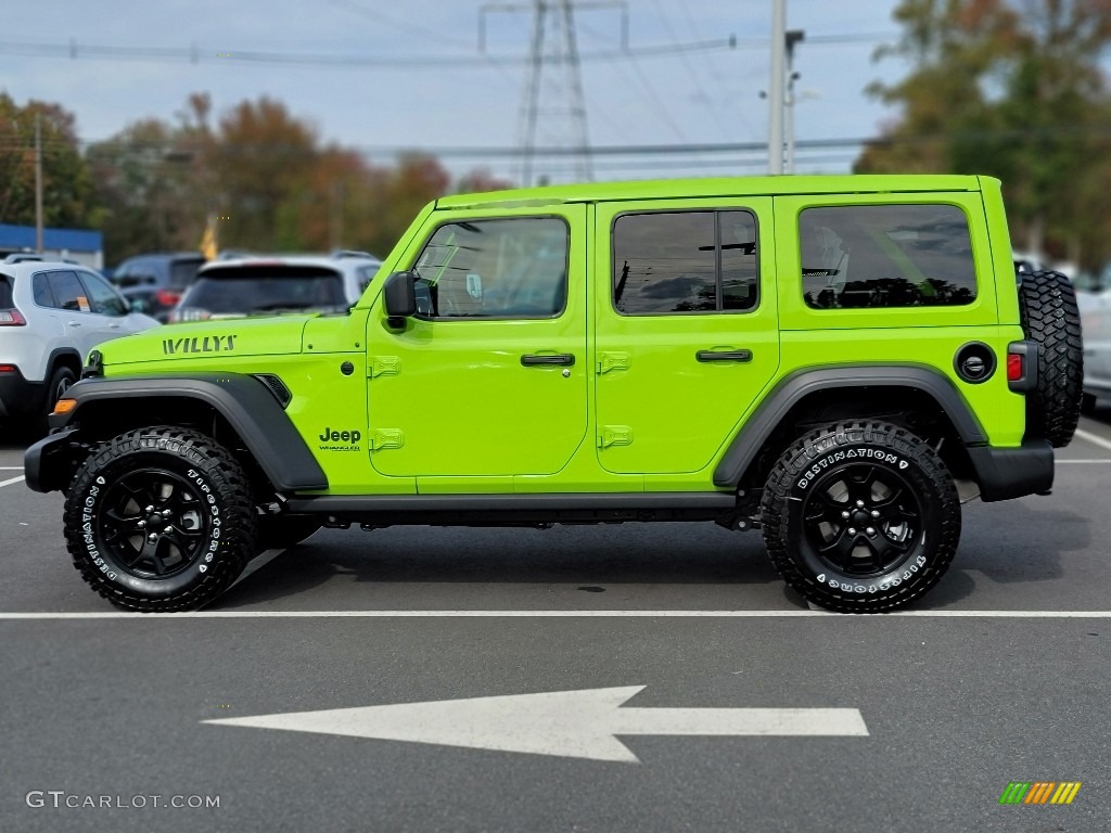 Limited Edition Gecko 2021 Jeep Wrangler Unlimited Willys 4x4 Exterior Photo #143114836