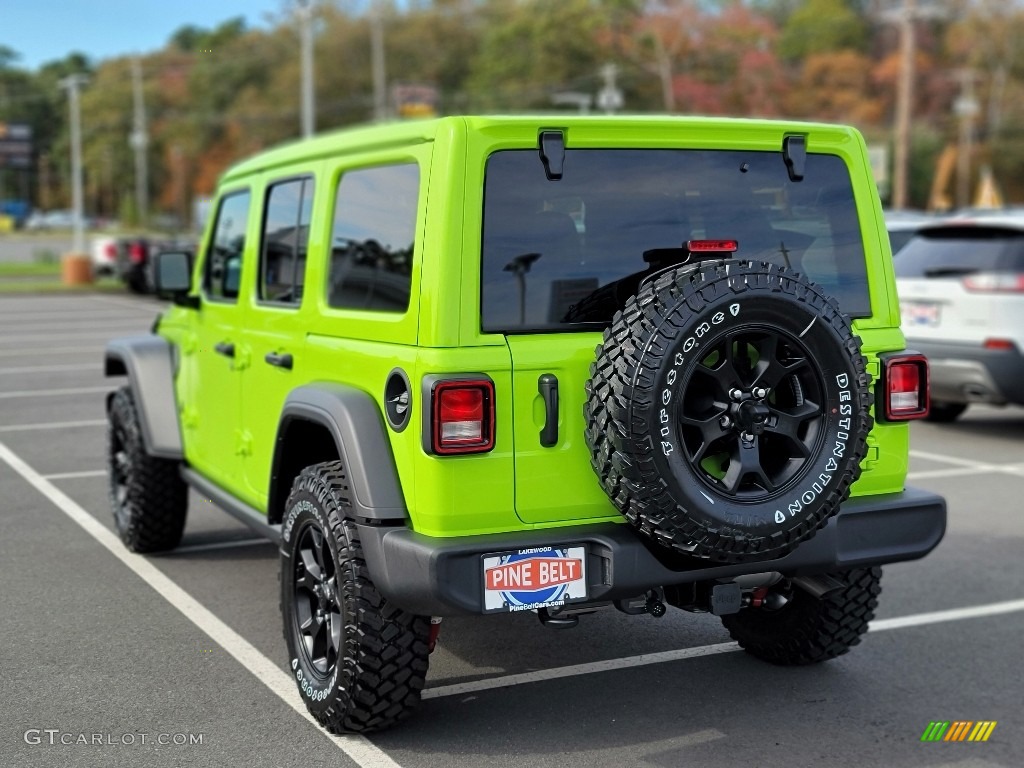 2021 Wrangler Unlimited Willys 4x4 - Limited Edition Gecko / Black photo #4
