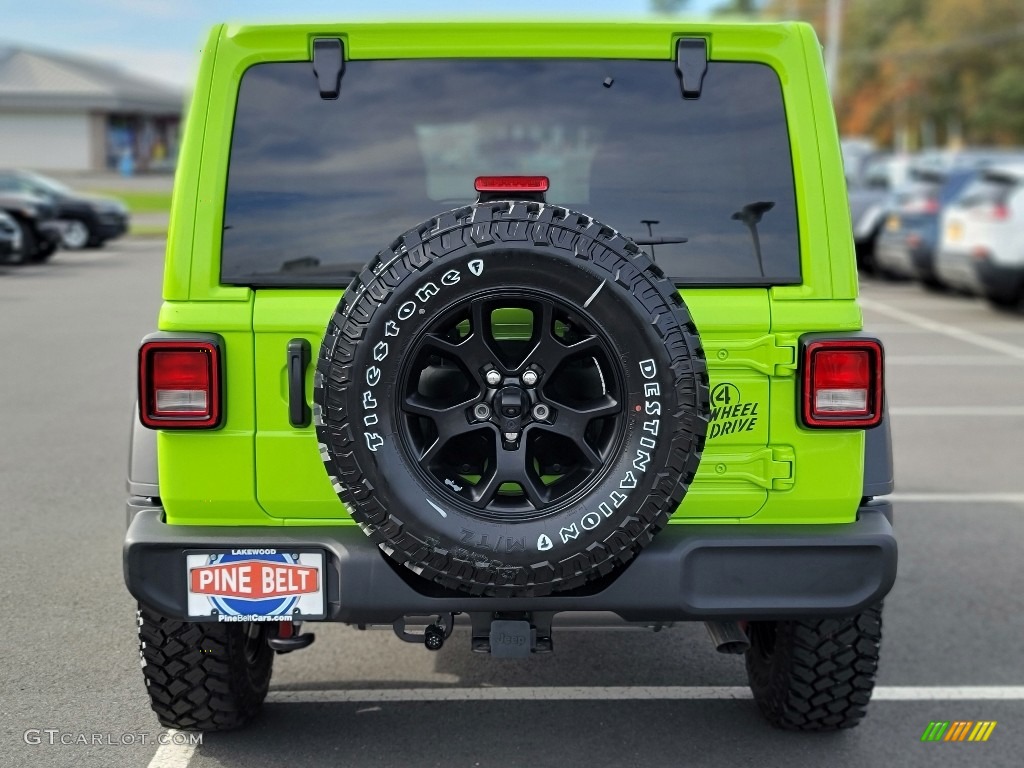 2021 Wrangler Unlimited Willys 4x4 - Limited Edition Gecko / Black photo #5