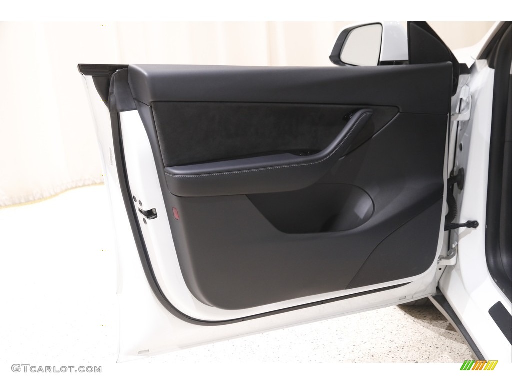2021 Tesla Model Y Long Range AWD Black Door Panel Photo #143115046
