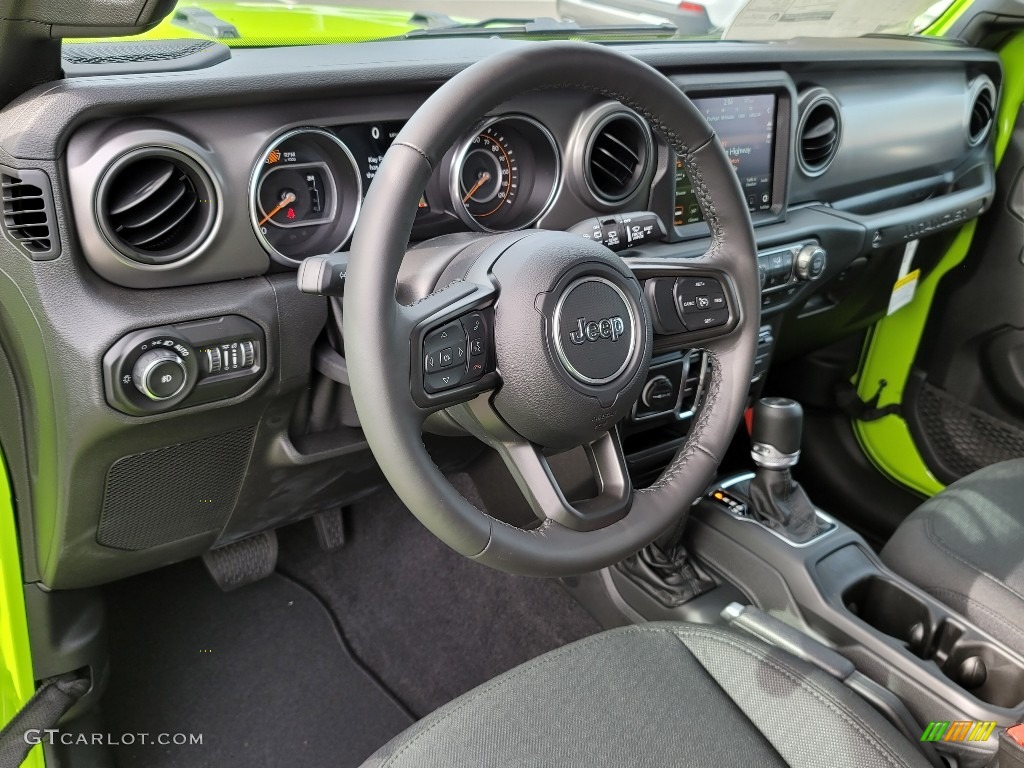 2021 Jeep Wrangler Unlimited Willys 4x4 Black Dashboard Photo #143115061