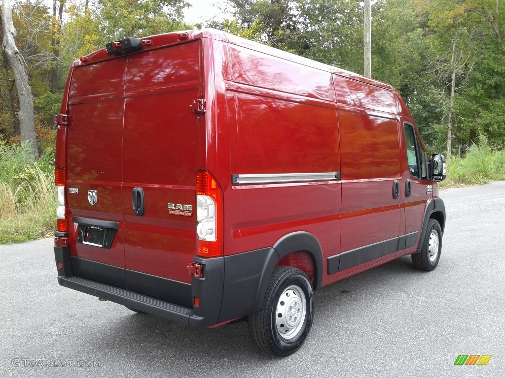 2021 ProMaster 1500 High Roof Cargo Van - Deep Cherry Red Crystal Pearl / Black photo #6