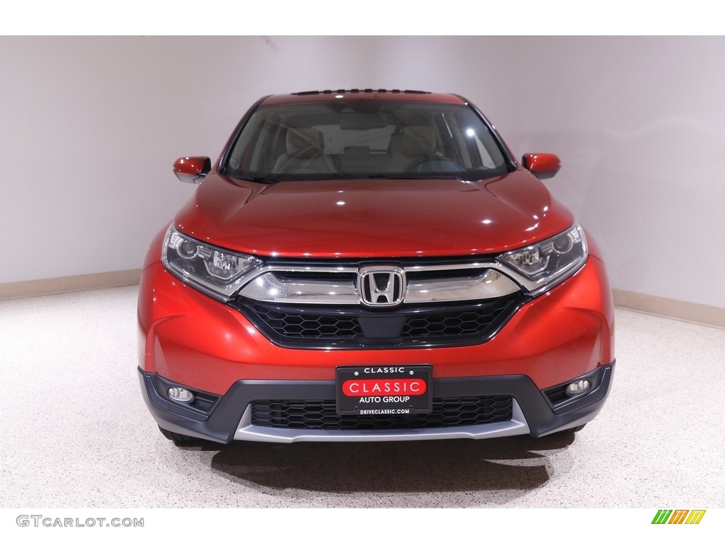 2019 CR-V EX-L AWD - Molten Lava Pearl / Black photo #2