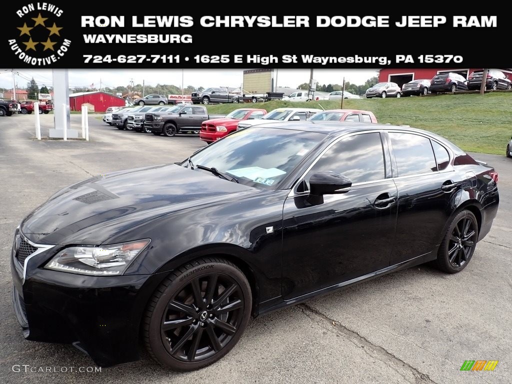 2015 GS 350 F Sport Sedan - Obsidian / Black photo #1
