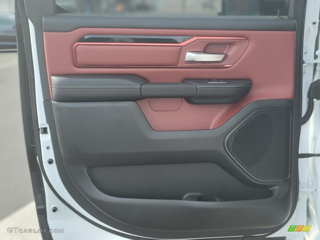 2022 Ram 1500 Rebel Crew Cab 4x4 Black/Red Door Panel Photo #143116081