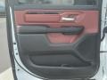 Black/Red 2022 Ram 1500 Rebel Crew Cab 4x4 Door Panel