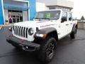 2020 Bright White Jeep Gladiator Rubicon 4x4  photo #2