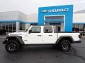 2020 Bright White Jeep Gladiator Rubicon 4x4  photo #3