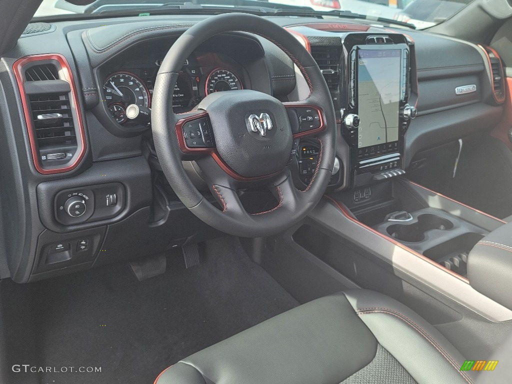 2022 Ram 1500 Rebel Crew Cab 4x4 Black/Red Dashboard Photo #143116174