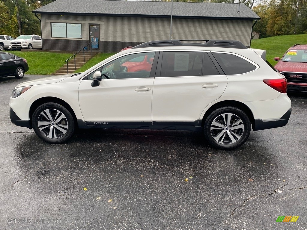 2018 Outback 2.5i Limited - Crystal White Pearl / Black photo #1