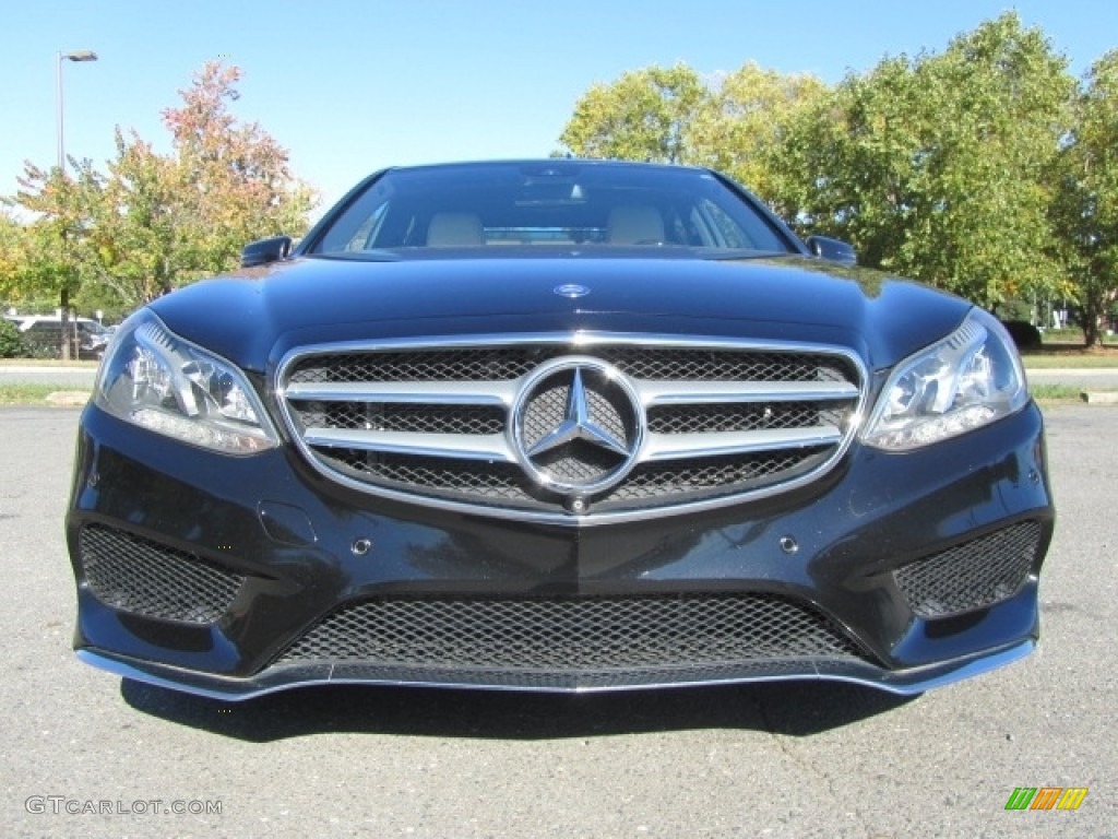 2014 E 350 4Matic Sport Sedan - Obsidian Black Metallic / Porcelain/Black photo #4