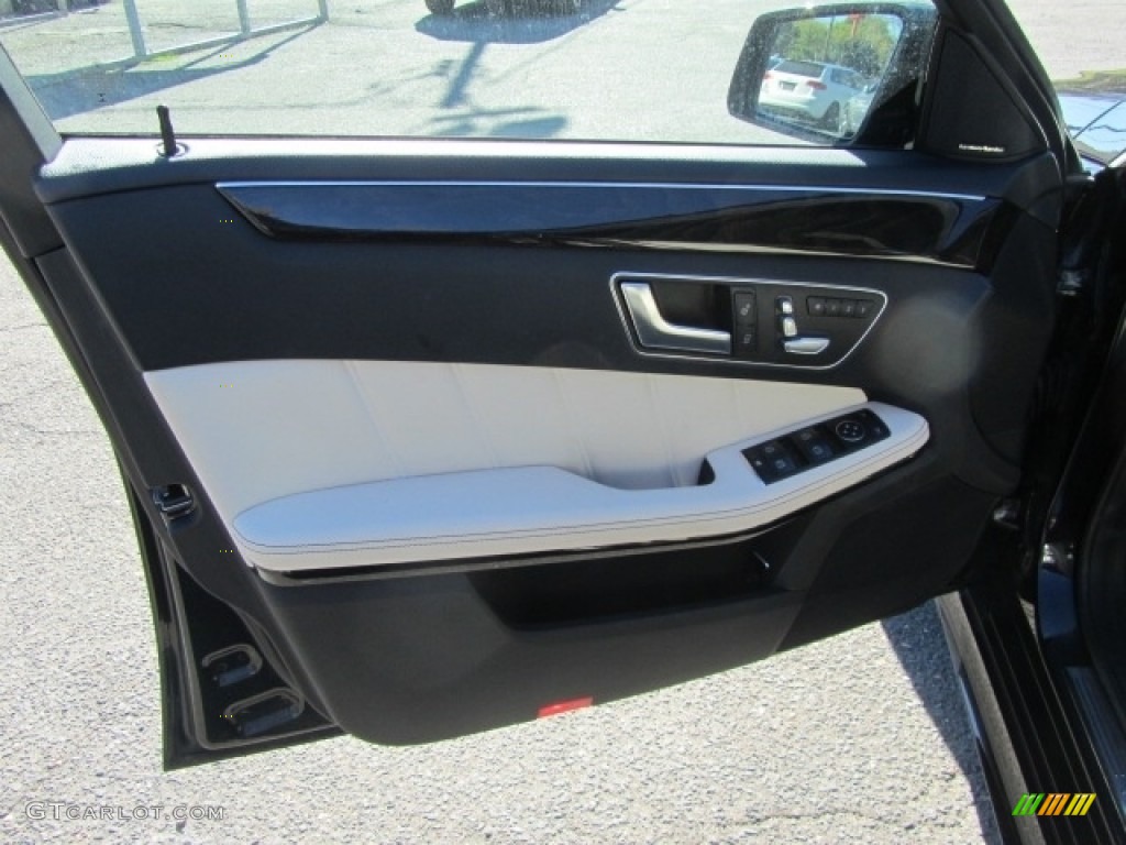2014 E 350 4Matic Sport Sedan - Obsidian Black Metallic / Porcelain/Black photo #18