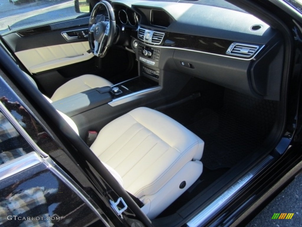 2014 E 350 4Matic Sport Sedan - Obsidian Black Metallic / Porcelain/Black photo #21