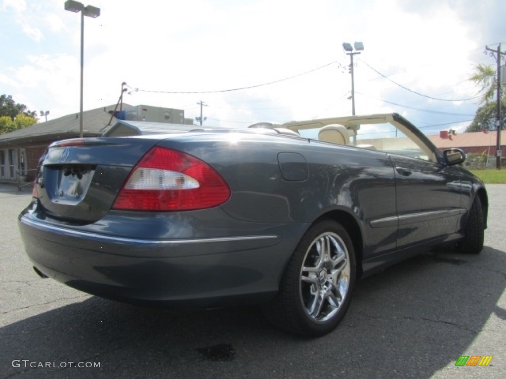 2007 CLK 350 Cabriolet - Cadet Blue Metallic / Stone photo #10