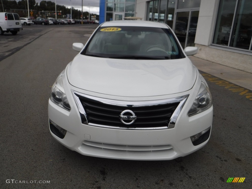 2013 Altima 3.5 SV - Pearl White / Beige photo #4