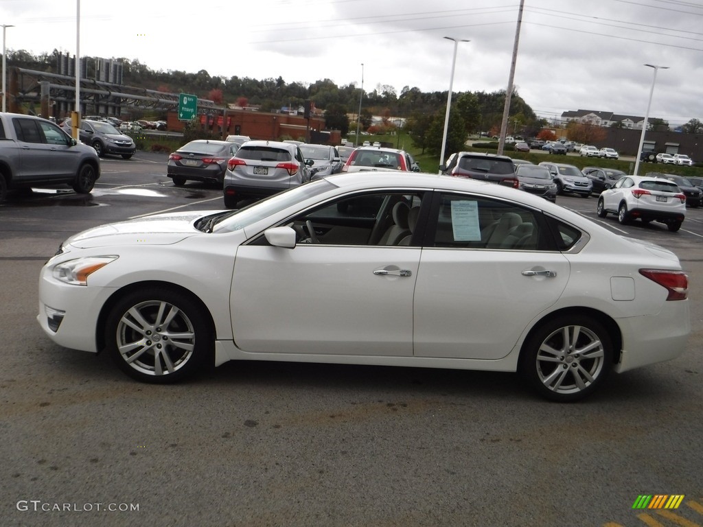 2013 Altima 3.5 SV - Pearl White / Beige photo #6