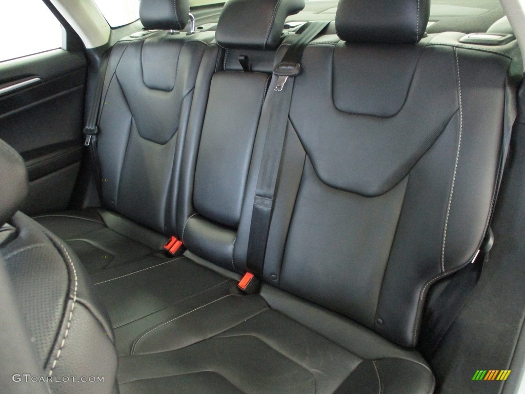 Ebony Interior 2017 Ford Fusion Titanium Photo #143120398