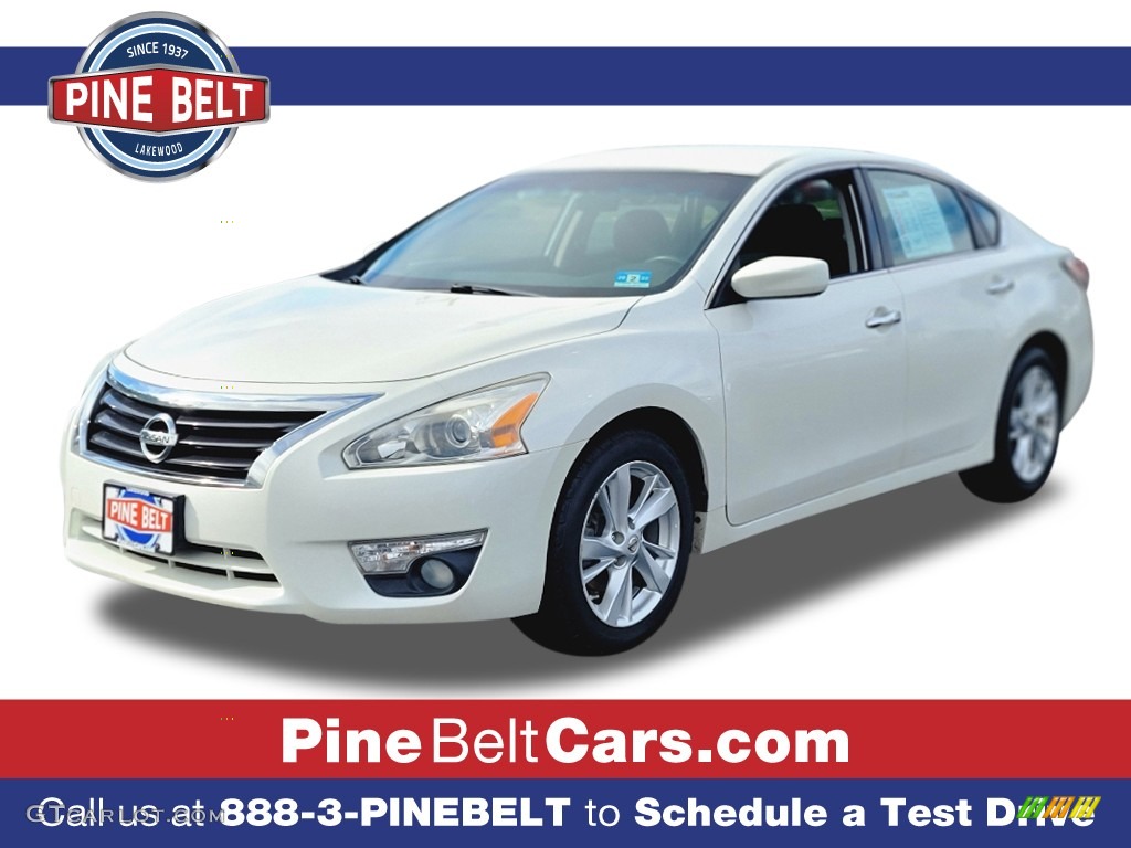 2015 Altima 2.5 SV - Pearl White / Charcoal photo #1