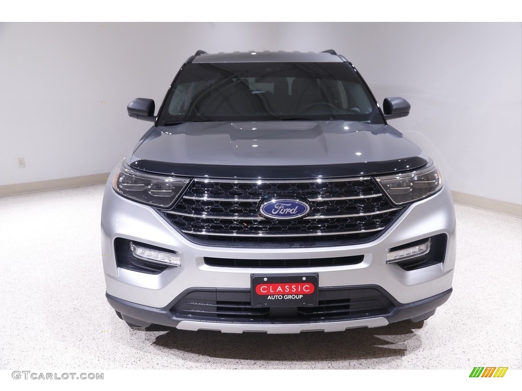 2020 Explorer XLT 4WD - Iconic Silver Metallic / Ebony photo #2