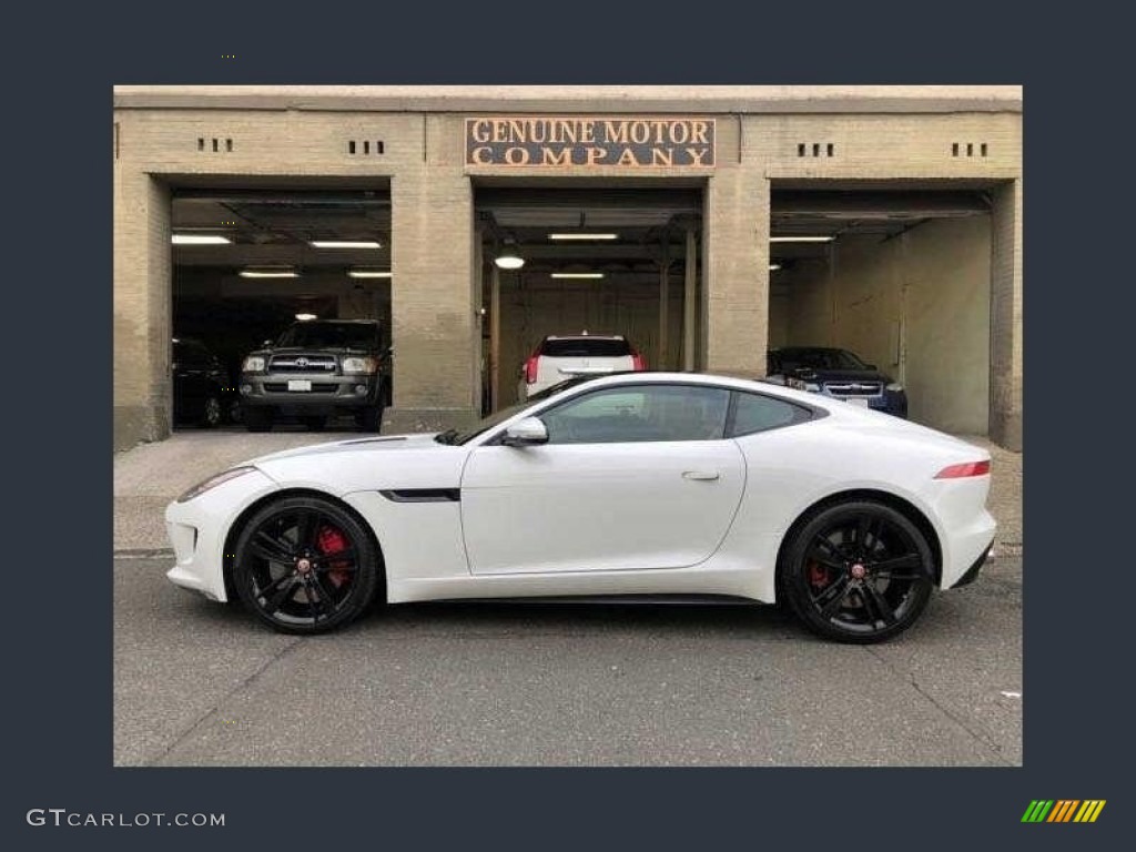 2015 F-TYPE R Coupe - Polaris White / Jet/Red Duotone photo #1