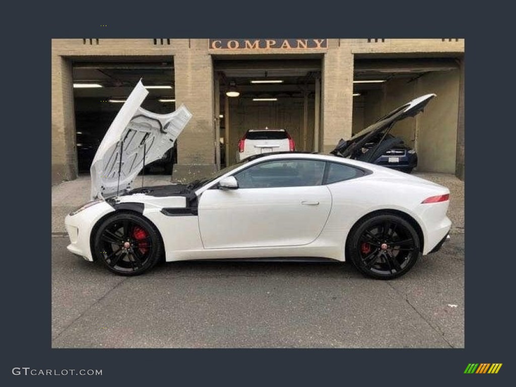 Polaris White 2015 Jaguar F-TYPE R Coupe Exterior Photo #143122618