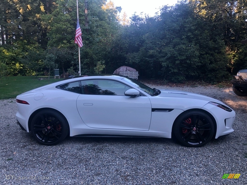 Polaris White 2015 Jaguar F-TYPE R Coupe Exterior Photo #143122897