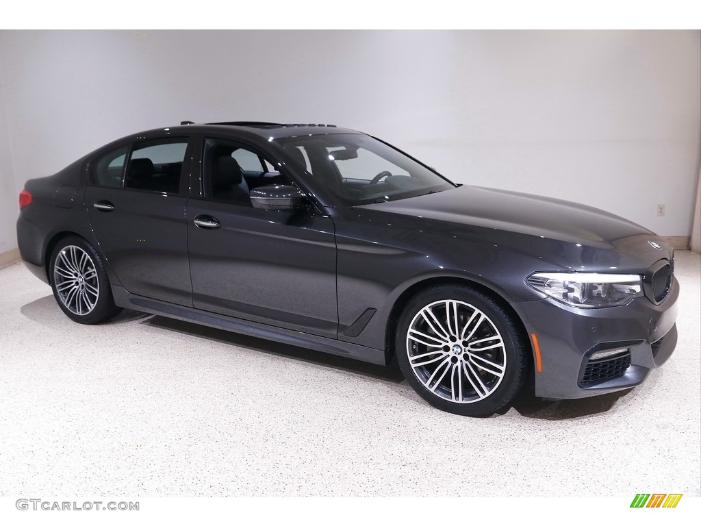 2018 5 Series 540i xDrive Sedan - Dark Graphite Metallic / Black photo #1