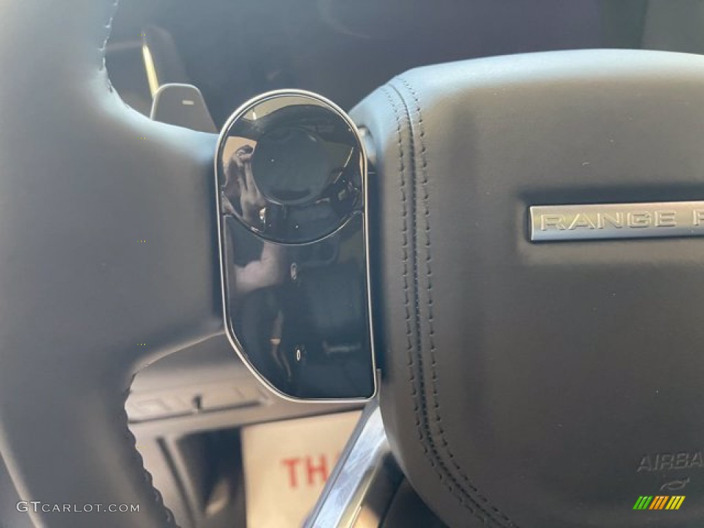 2022 Land Rover Range Rover HSE Westminster Ebony/Ebony Steering Wheel Photo #143125106