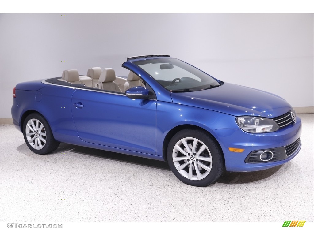 2012 Eos Komfort - Rising Blue Metallic / Cornsilk Beige photo #1