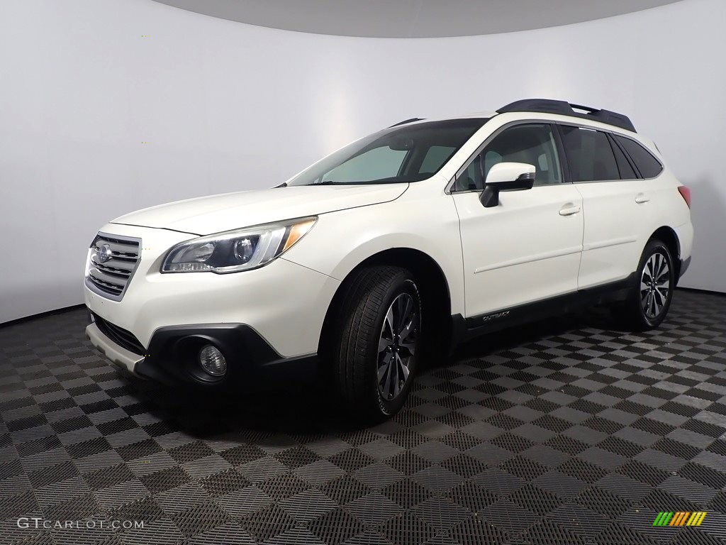 Crystal White Pearl 2015 Subaru Outback 2.5i Limited Exterior Photo #143125583