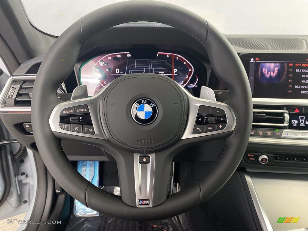 2022 BMW 4 Series 430i Coupe Black Steering Wheel Photo #143125856