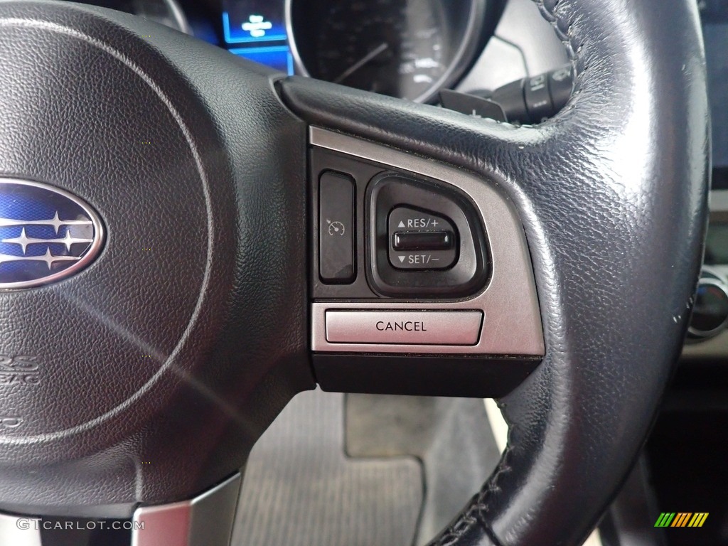 2015 Subaru Outback 2.5i Limited Warm Ivory Steering Wheel Photo #143125904